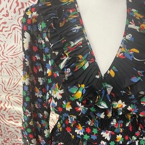 Vintage Assorti Susan Freis xs midi maxi dress 80s